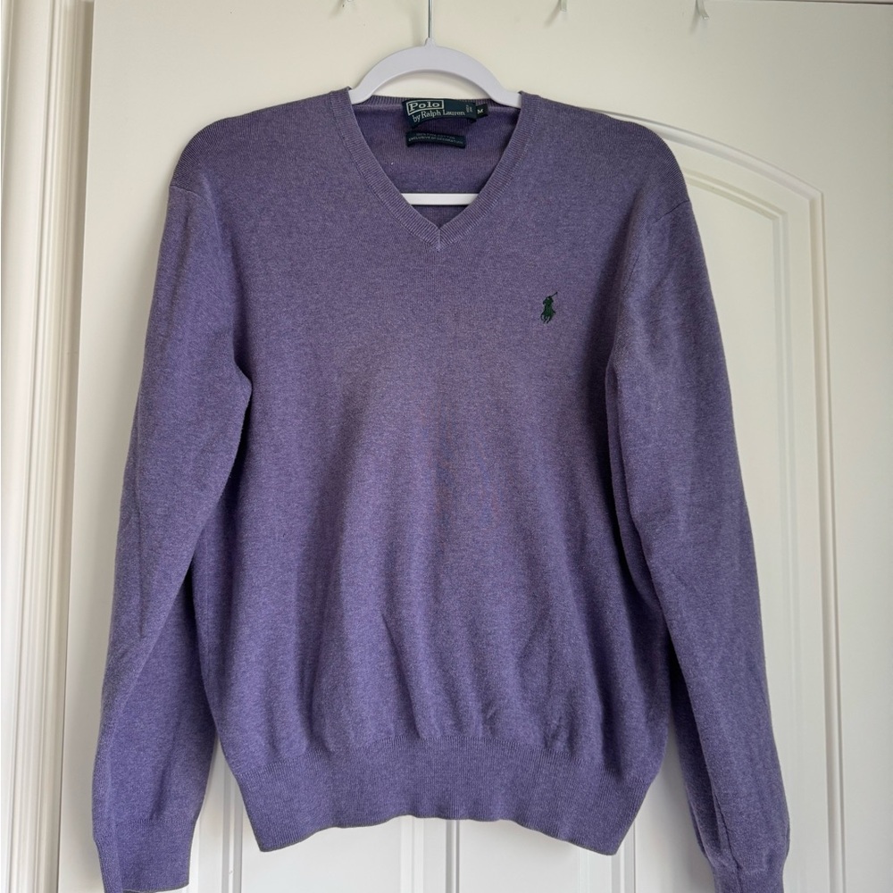 Ralph Lauren V-Neck Sweater in Lavender